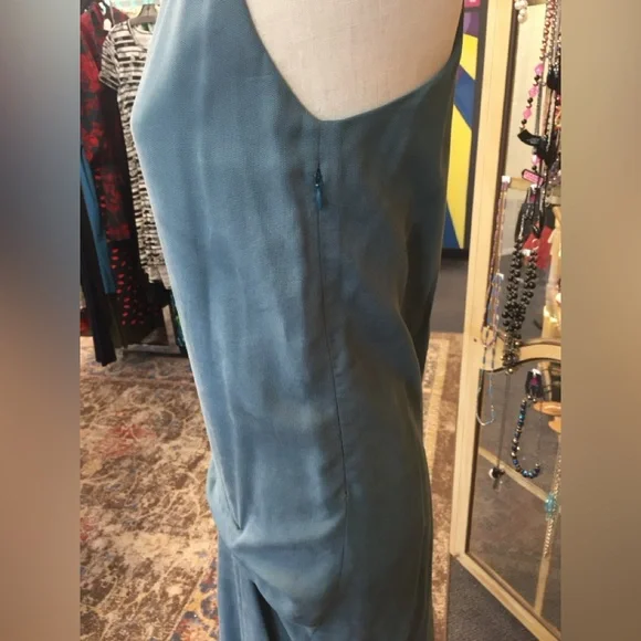 TBA Made in Spain blue/gray dress-UNIQUE!EXCELLENT CONDITION! Size 38=6/8 - Picture 6 of 15